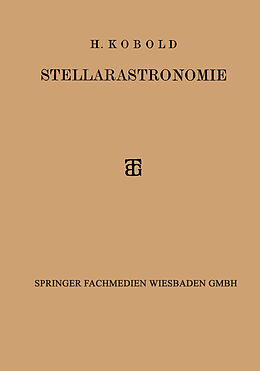 Kartonierter Einband Stellarastronomie von H. Kobold