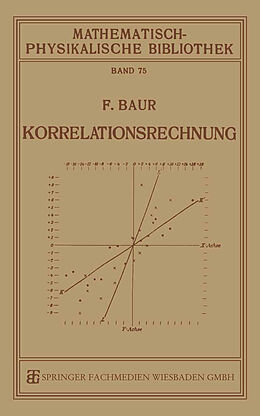 Kartonierter Einband Korrelationsrechnung von Franz Baur