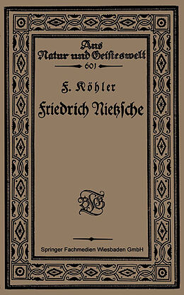 Kartonierter Einband Friedrich Nietzsche von F. Köhler