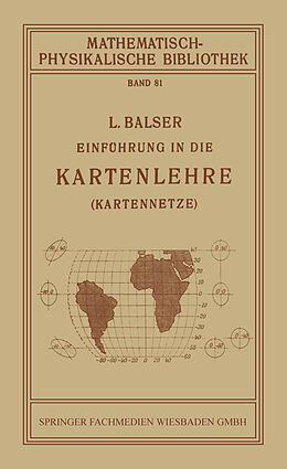 Kartonierter Einband Einführung in die Kartenlehre von L. Balser