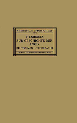 E-Book (pdf) Zur Geschichte der Logik von Federigo Enriques