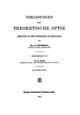 E-Book (pdf) Vorlesungen über Theoretische Optik von Dr. F. Neumann