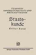 E-Book (pdf) Staats-Kunde von Richard Schmidt, Christian Meurer, Eduard Rosenbaum