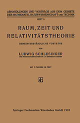 E-Book (pdf) Raum, Zeit und Relativitätstheorie von Ludwig Schlesinger