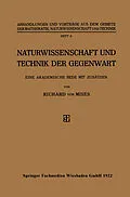E-Book (pdf) Naturwissenschaft und Technik der Gegenwart von Richard von Mises