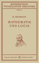 E-Book (pdf) Mathematik und Logik von Heinrich Behmann
