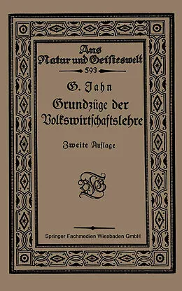 E-Book (pdf) Grundzüge der Volkswirtschaftslehre von Georg Jahn