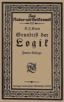 E-Book (pdf) Grundriß der Logik von Kurt Joachim Grau