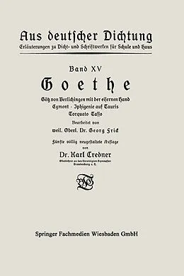 E-Book (pdf) Goethe von Karl Credner, Georg Frick