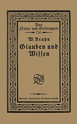 E-Book (pdf) Glauben und Wissen von Wilhelm Bruhn