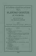 E-Book (pdf) Platons Gesetze von Wilhelm Koehler