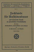 E-Book (pdf) Fachkunde für Maschinenbauer von K. Uhrmann, F. Schuth