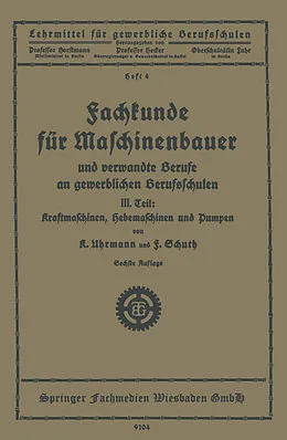 E-Book (pdf) Fachkunde für Maschinenbauer von K. Uhrmann, F. Schuth