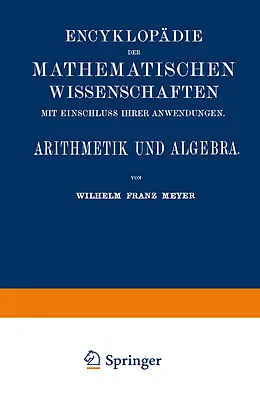 E-Book (pdf) Arithmetik und Algebra von Wilhelm Franz Meyer