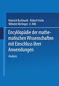 E-Book (pdf) Encyklopädie der Mathematischen Wissenschaften mit Einschluss ihrer Anwendungen von H. Burkhardt, W. Wirtinger, R. Fricke