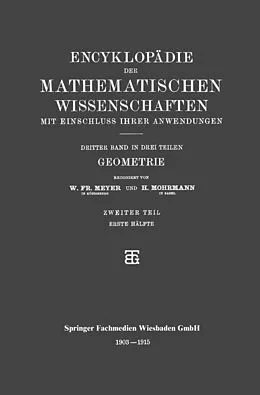 E-Book (pdf) Geometrie von H. Mohrmann, W. Fr. Meyer