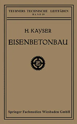 E-Book (pdf) Eisenbetonbau von H. Kayser