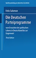 E-Book (pdf) Die Deutschen Parteiprogramme von Dr. Felix Salomon