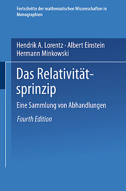 E-Book (pdf) Das Relativitätsprinzip von H. A. Lorentz, A. Einstein, H. Minkowski