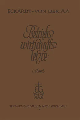 E-Book (pdf) Betriebswirtschaftslehre in Verbindung mit Recht und Technik des Handels von Dr. Paul Echardt