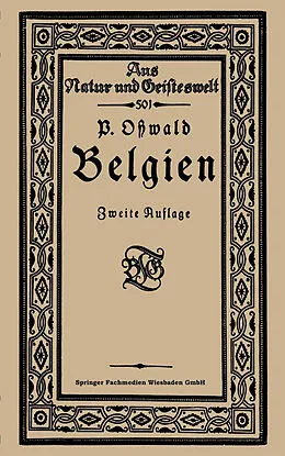 E-Book (pdf) Belgien von Dr. Paul Ostwald