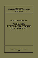 E-Book (pdf) Allgemeine Infinitesimalgeometrie und Erfahrung von Wilhelm Wirtinger
