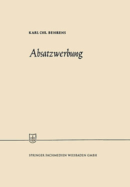 E-Book (pdf) Absatzwerbung von Karl Christian Behrens