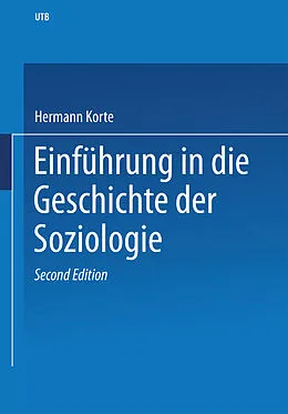 E-Book (pdf) Einführung in die Geschichte der Soziologie von Hermann Korte