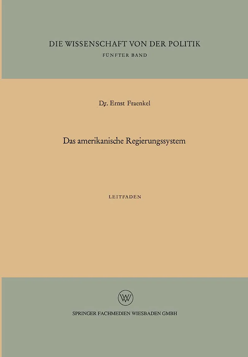 Das amerikanische Regierungssystem