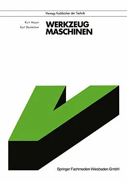 E-Book (pdf) Werkzeugmaschinen von Kurt Mayer