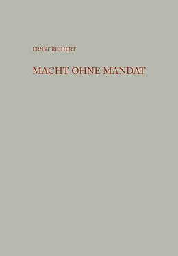 E-Book (pdf) Macht ohne Mandat von Ernst Richert