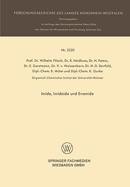 E-Book (pdf) Imide, Imidoide und Enamide von Wilhelm Flitsch, R. Heidhues, H. Peters