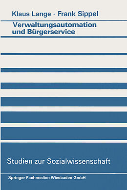 E-Book (pdf) Verwaltungsautomation und Bürgerservice von Klaus Lange