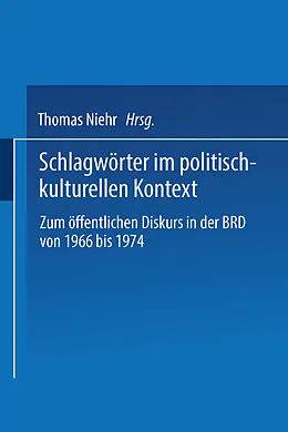 E-Book (pdf) Schlagwörter im politisch-kulturellen Kontext von Thomas Niehr
