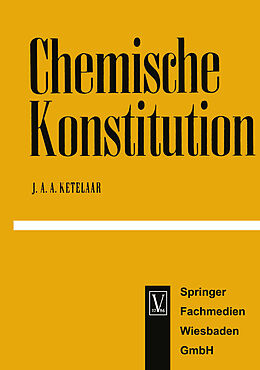 Kartonierter Einband Chemische Konstitution von Jan Ketelaar