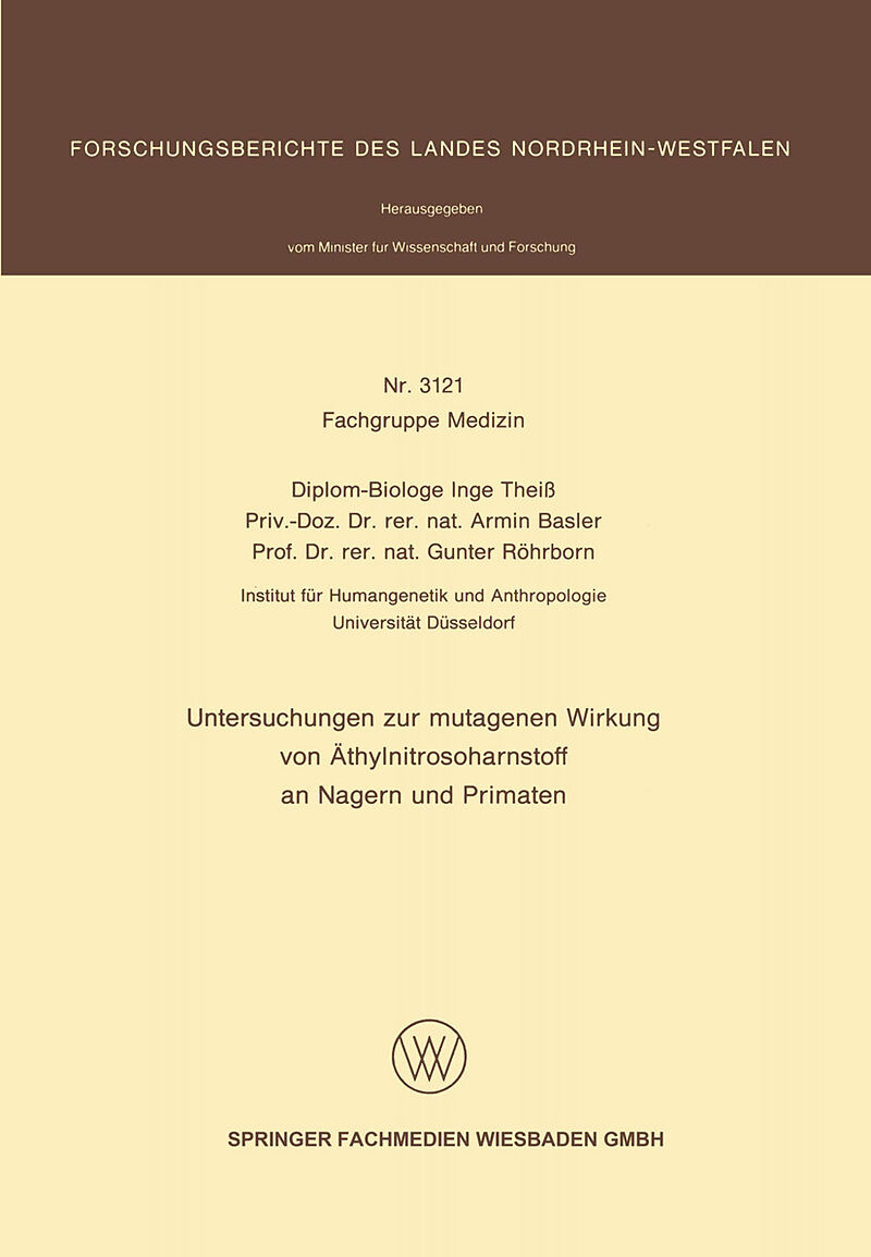 Untersuchungen zur mutagenen Wirkung von Äthylnitrosoharnstoff an Nagern und Primaten