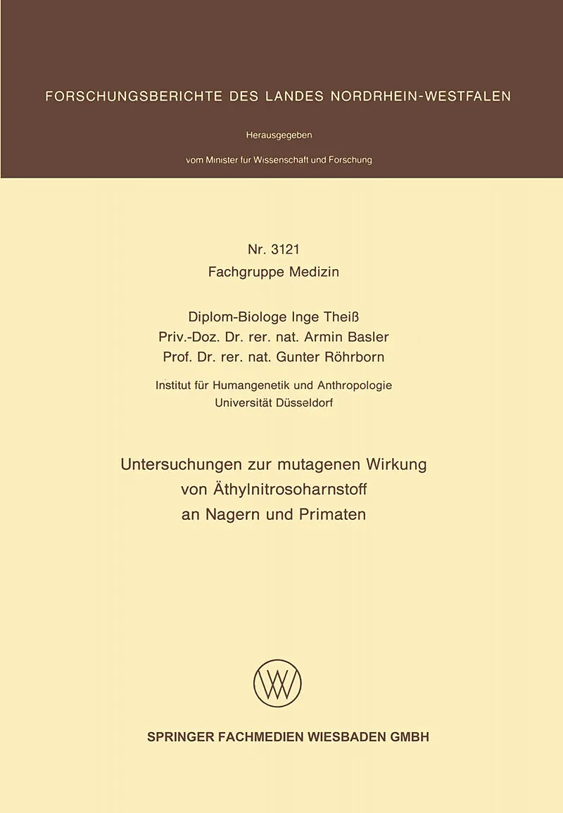 Untersuchungen zur mutagenen Wirkung von Äthylnitrosoharnstoff an Nagern und Primaten
