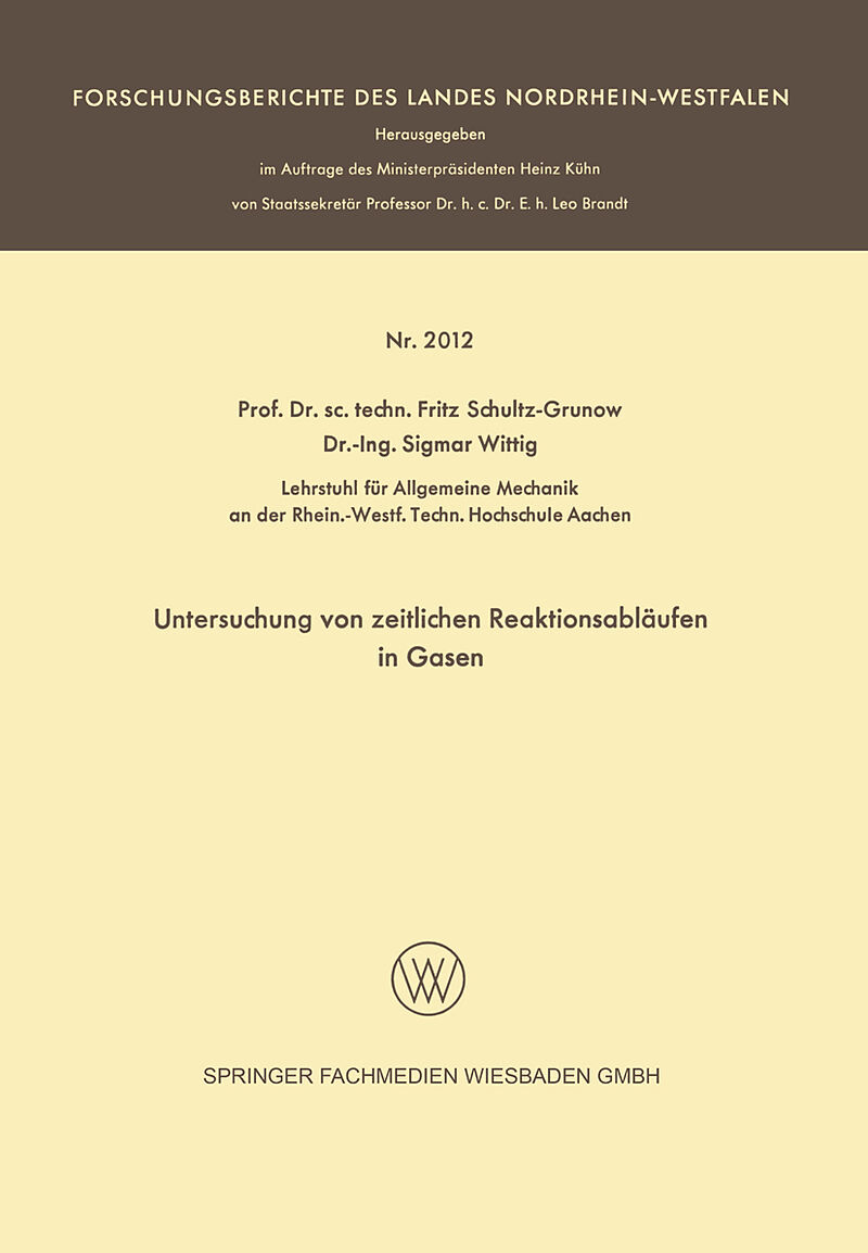 Untersuchung von zeitlichen Reaktionsabläufen in Gasen