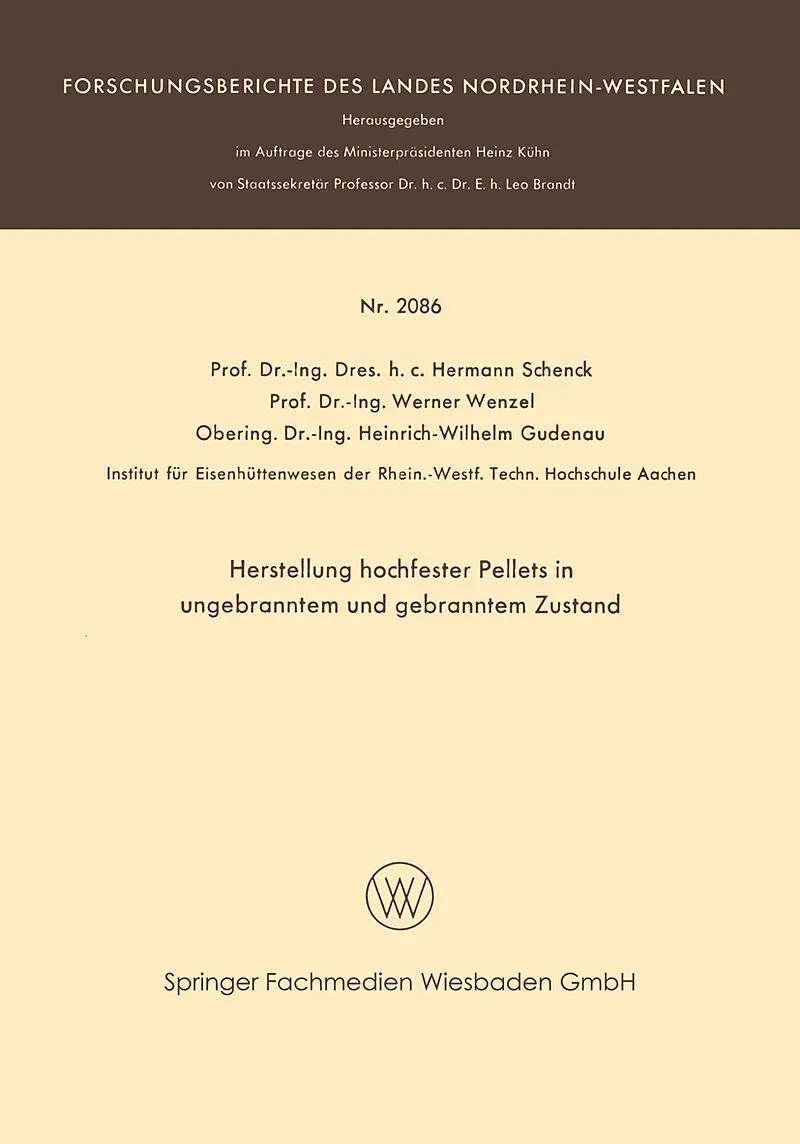 Herstellung hochfester Pellets in ungebranntem und gebranntem Zustand