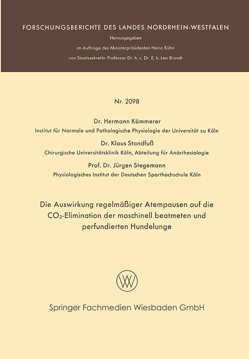 Die Auswirkung regelmäßiger Atempausen auf die CO2-Elimination der maschinell beatmeten und perfundierten Hundelunge