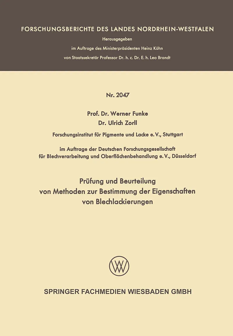 Prüfung und Beurteilung von Methoden zur Bestimmung der Eigenschaften von Blechlackierungen