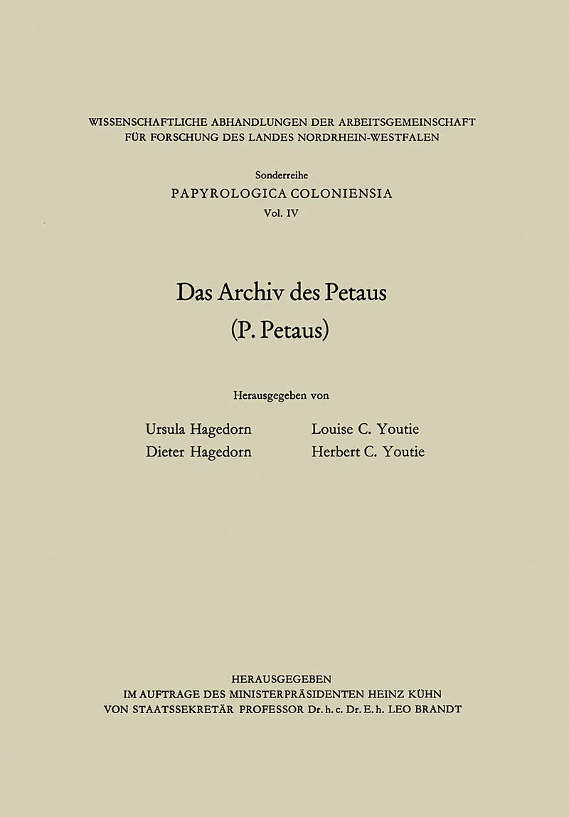 Das Archiv des Petaus