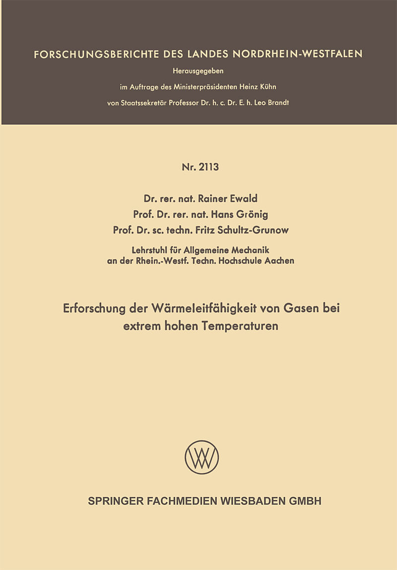 Erforschung der Wärmeleitfähigkeit von Gasen bei extrem hohen Temperaturen