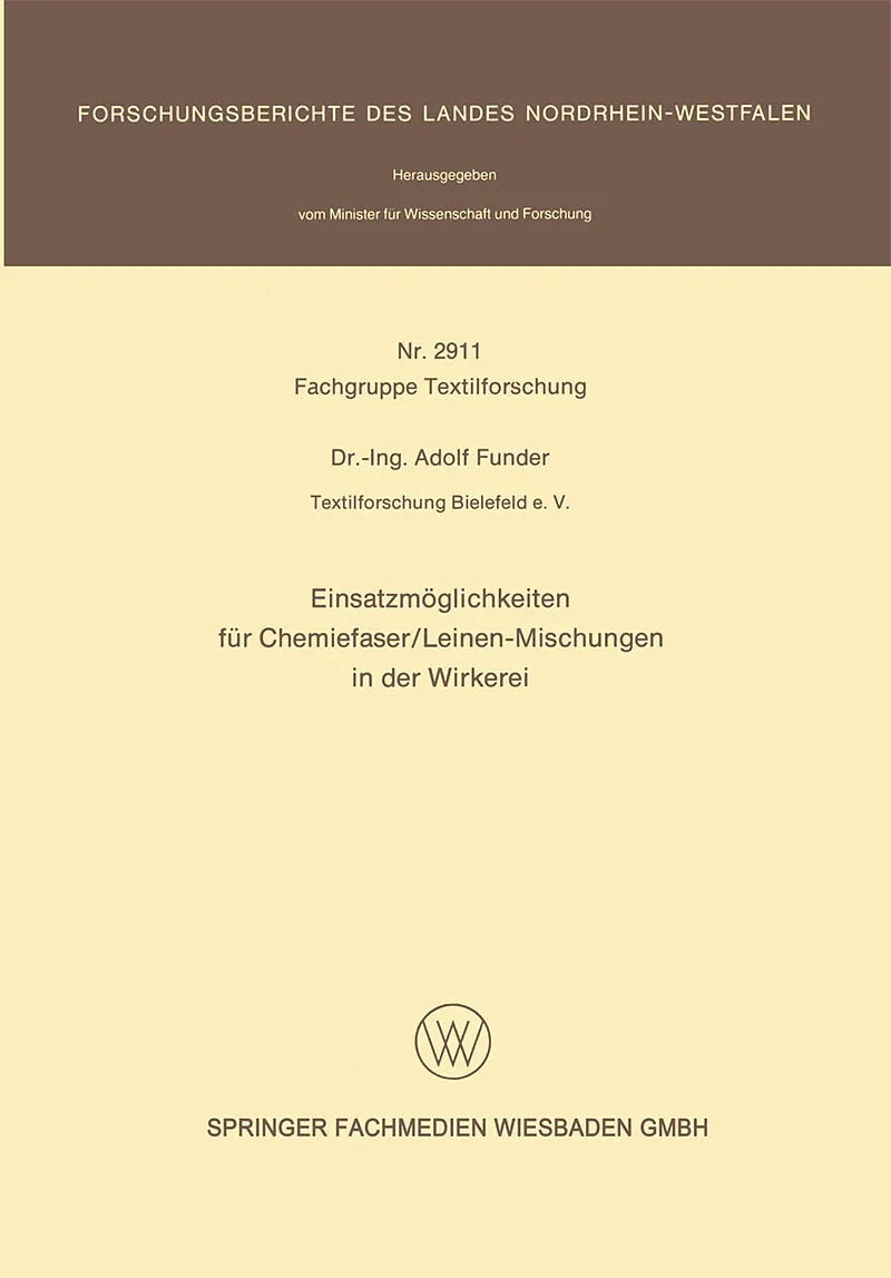 Einsatzmöglichkeiten für Chemiefaser/Leinen-Mischungen in der Wirkerei