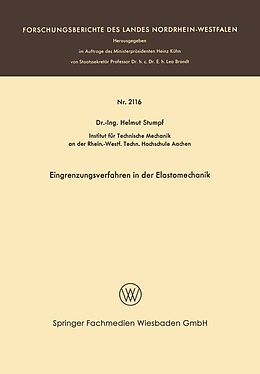 Kartonierter Einband Eingrenzungsverfahren in der Elastomechanik von Helmut Stumpf