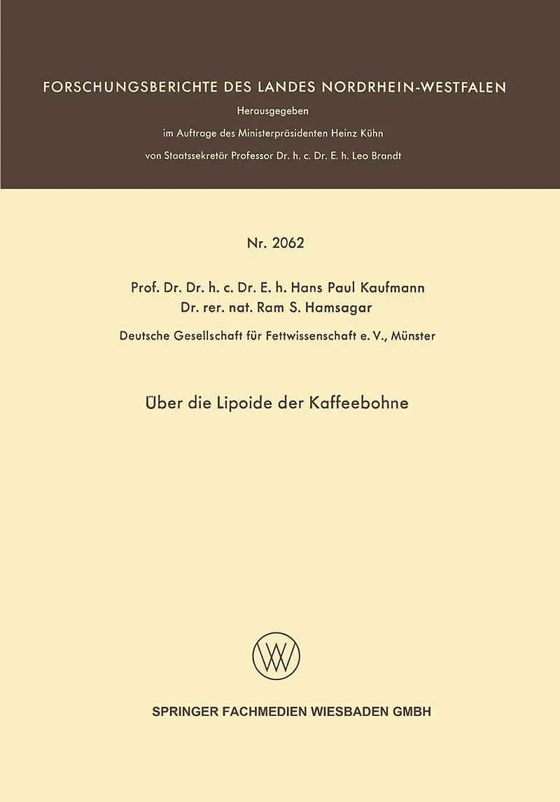 Über die Lipoide der Kaffeebohne