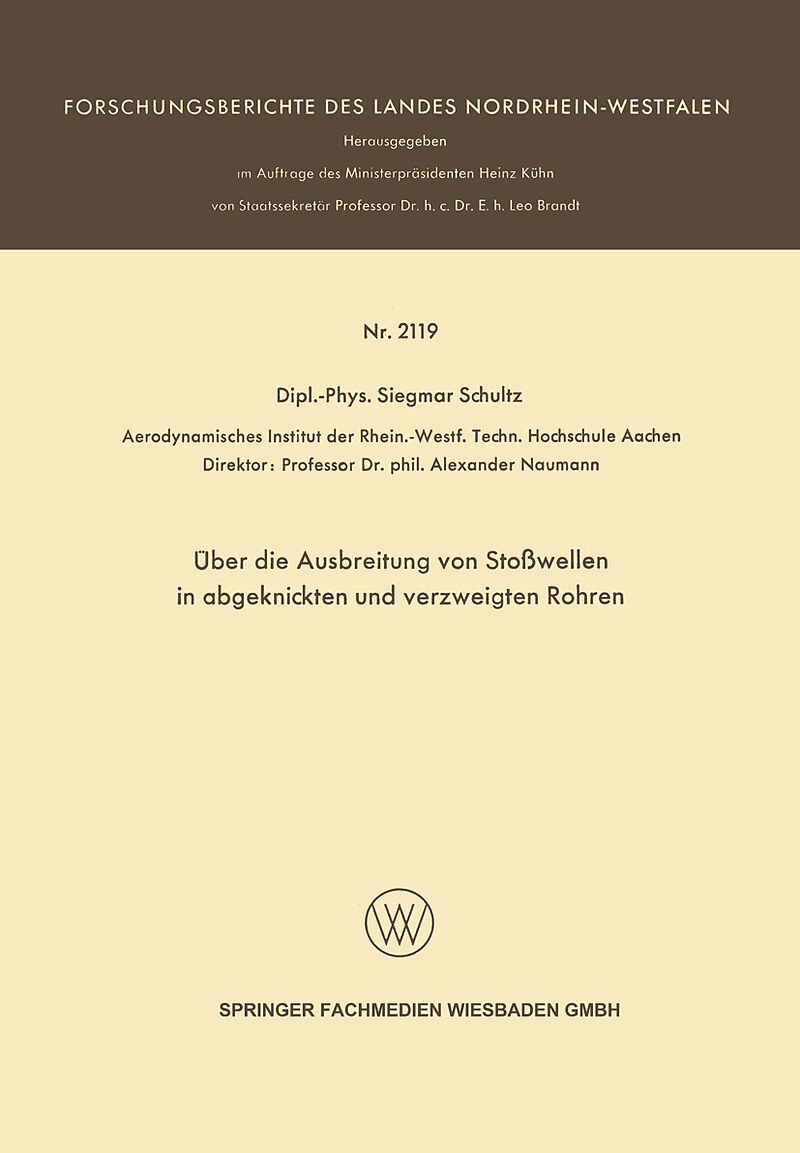Über die Ausbreitung von Stoßwellen in abgeknickten und verzweigten Rohren