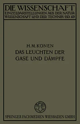 E-Book (pdf) Das Leuchten der Gase und Dämpfe von Heinrich Konen