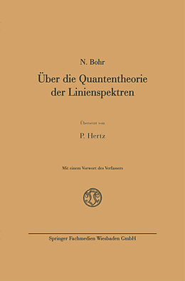 E-Book (pdf) Über die Quantentheorie der Linienspektren von Niels Bohr