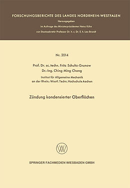 E-Book (pdf) Zündung kondensierter Oberflächen von Fritz Schultz-Grunow